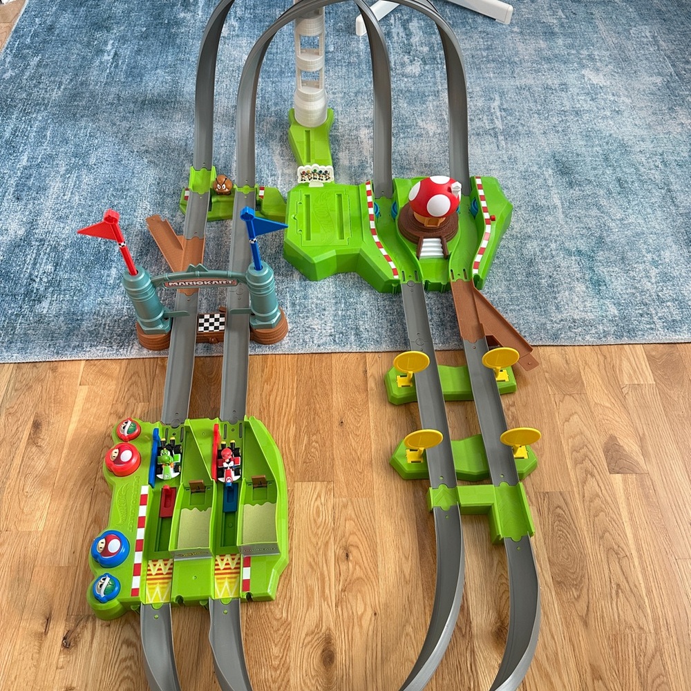 Green and Gray Racing Track Set
